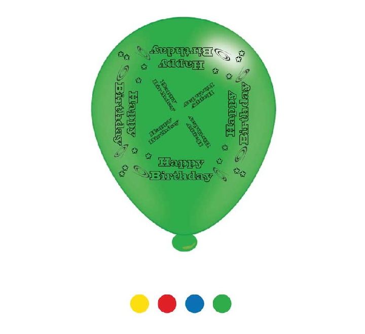 10'' Assorted Latex Balloon - Happy Birthday